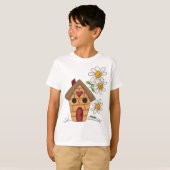 Voethuis en bloemen t-shirt (Voorkant volledig)