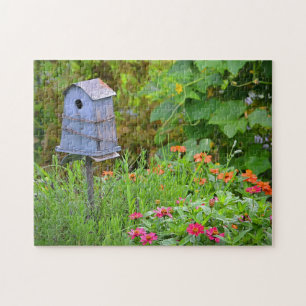 Voethuis in de tuin legpuzzel
