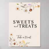 Voetjes en behandelingen Boho Wildflower Wedding S Poster (Voorkant)