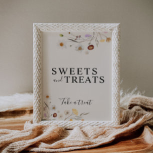 Voetjes en behandelingen Boho Wildflower Wedding S Poster