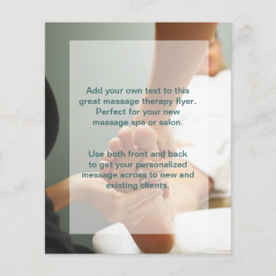 Voetmassage Foto Flyer