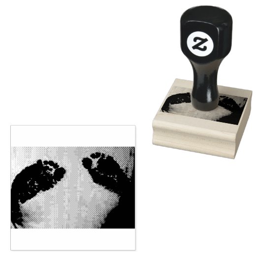 VOETPRINEN 	RUBBERSTEMPEL (Gestempeld)