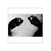 VOETPRINEN 	RUBBERSTEMPEL (Afrduk)