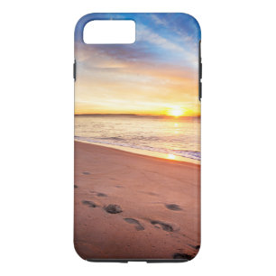 Voetsporen in het Zand Stevige Telefoonhoes iPhone 8 Plus / 7 Plus Hoesje