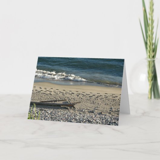 Voetstappen in het zand kaart (Voorkant)