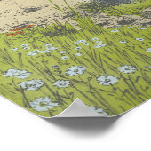 Voetstappen naar het kruisje poster (Hoek)