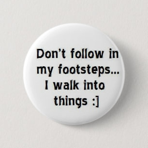 voetstappen ronde button 5,7 cm
