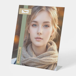 VOETTEKEN VAN ZARZOMIA RECLAMEBORD MET VOETSTUK