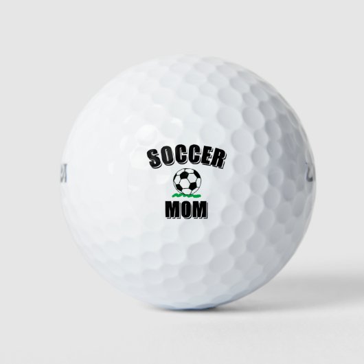 Voettekst en tekst van de voetbalmam golfballen (Voorkant)