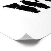 Voettekst voor vrouwen poster (Hoek)