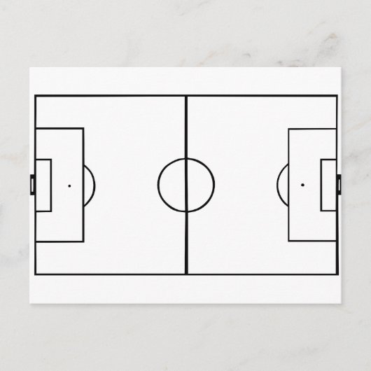Voetveld Voetbal Briefkaart (Voorkant)