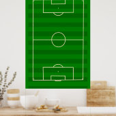 Voetveld Voetbal Poster (Keuken)