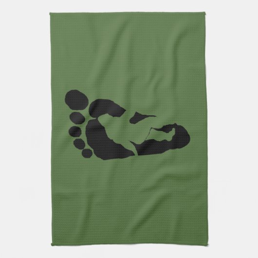 voetvoetvoetafdruk theedoek (Verticaal)