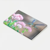 Voetvogel en bloemen post-it® notes (Schuin)