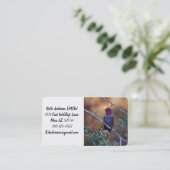 Voetvogel in de zon visitekaartje (Staand voorkant)