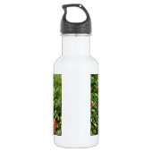 Voetvogel in wilde bloemen waterfles  (Achterkant)