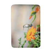 Voetvogel op een bloeiend plant badmat (Voorkant Verticaal)