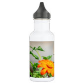 Voetvogel op een bloeiend plant waterfles  (Links)