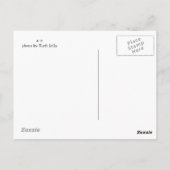 Voetvogel op zonsondergang briefkaart (Achterkant)