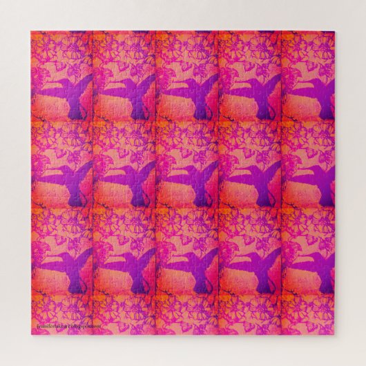 Voetvogels in de Lavender Pillow Legpuzzel (Verticaal)