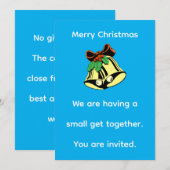 Vœu de Noël avec invitation (Devant / Derrière)