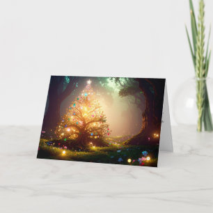 Vœu de Noël Joyeux Calme Paisible Jolie Carte de V