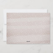 Vœu élégant | Carte de vœux de vacances (Dos)