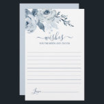 Voeux bleu Dusty pour la carte Mariée<br><div class="desc">Dusty Blue souhaite la carte mariée et mariée</div>