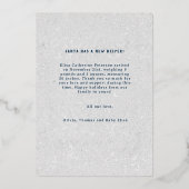 Vœux chaleureux Baisers de bébé Annonce photo de v (Verso)