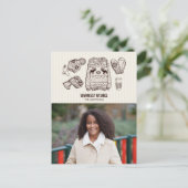 Vœux chaleureux - Carte photo de vacances - Essent (Debout devant)