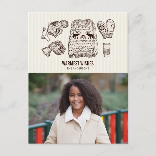 Vœux chaleureux - Carte photo de vacances - Essent (Devant)