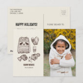 Vœux chaleureux - Carte photo de vacances indispen (Devant / Derrière)
