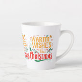 Voeux Chaleureux Ce Noël - Petite Mug Latte, 12 o (Droite)