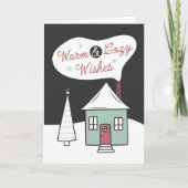 Vœux chaleureux et confortables pour une carte de (Devant)