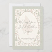 Vœux chaleureux pour un hiver – Carte plate de vac (Devant)