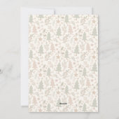 Vœux chaleureux pour un hiver – Carte plate de vac (Dos)