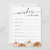 Voeux citrouilles pour carte bébé (Devant)