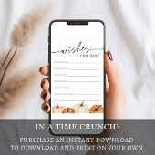 Voeux citrouilles pour carte bébé