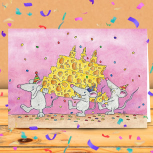 Vœux d'anniversaire fromageux carte de vœux de N.
