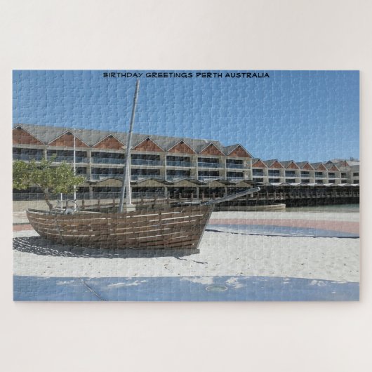 Voeux d'anniversaire Perth Australie Jigsaw Puzzle (Horizontal)