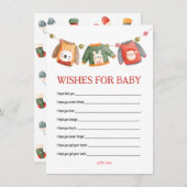 Vœux de Baby Shower Pull Moche pour Carte de Bébé (Devant / Derrière)