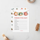 Vœux de Baby Shower Pull Moche pour Carte de Bébé (Devant/Arrière en situation)