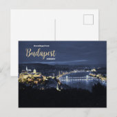Voeux de Budapest Hongrie Carte postale Pittoresqu (Devant / Derrière)