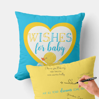 Voeux de canard pour Coussin auto-graphe bébé pour
