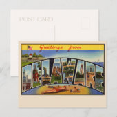 Voeux de Delaware Grande Lettre carte postale (Devant / Derrière)