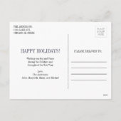 Vœux de fêtes Carte de Noël (Dos)