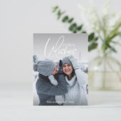 Vœux de fêtes Photo de Noël Carte postale (Debout devant)