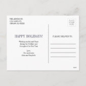 Vœux de fêtes Photo de Noël Carte postale (Dos)