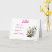 Voeux de floraison pour la carte de voeux pliée 20 (Fleur jaune)