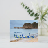 Voeux de la Barbade Carte postale Pittoresque (Debout devant)